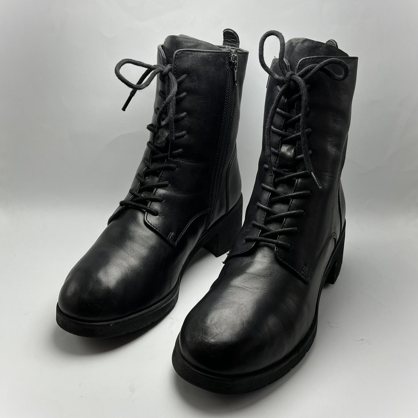 European Brand | Black Boots | 100% Genuine Leather