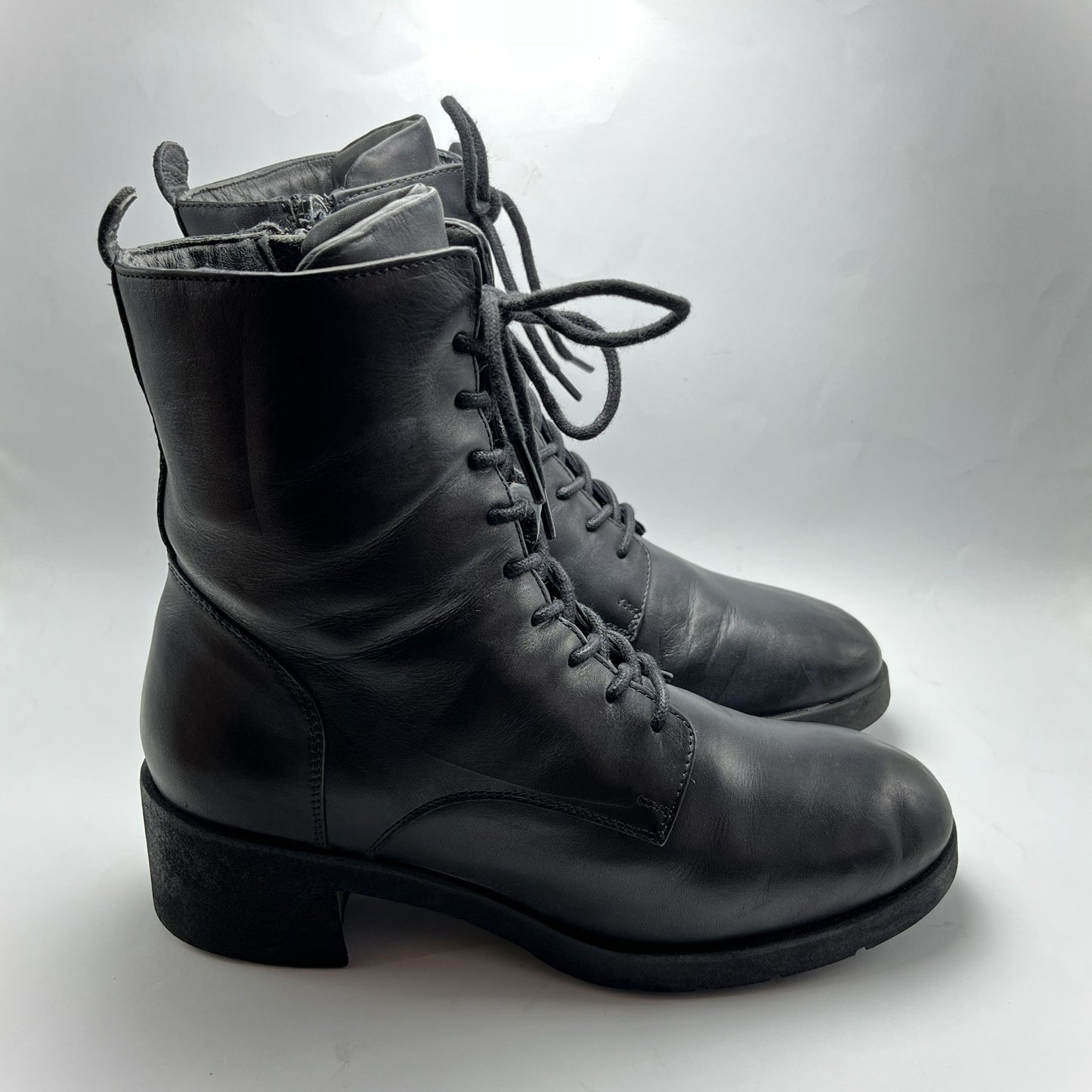 European Brand | Black Boots | 100% Genuine Leather