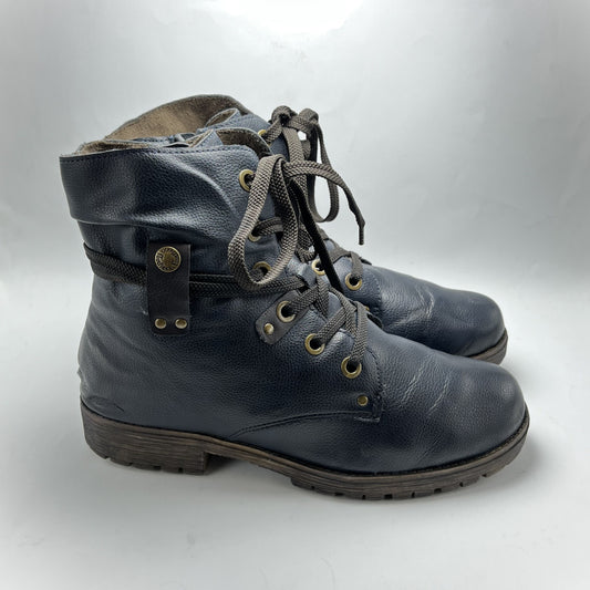 FOOTFLEXX | Navy Blue Boots | 100% Genuine Leather