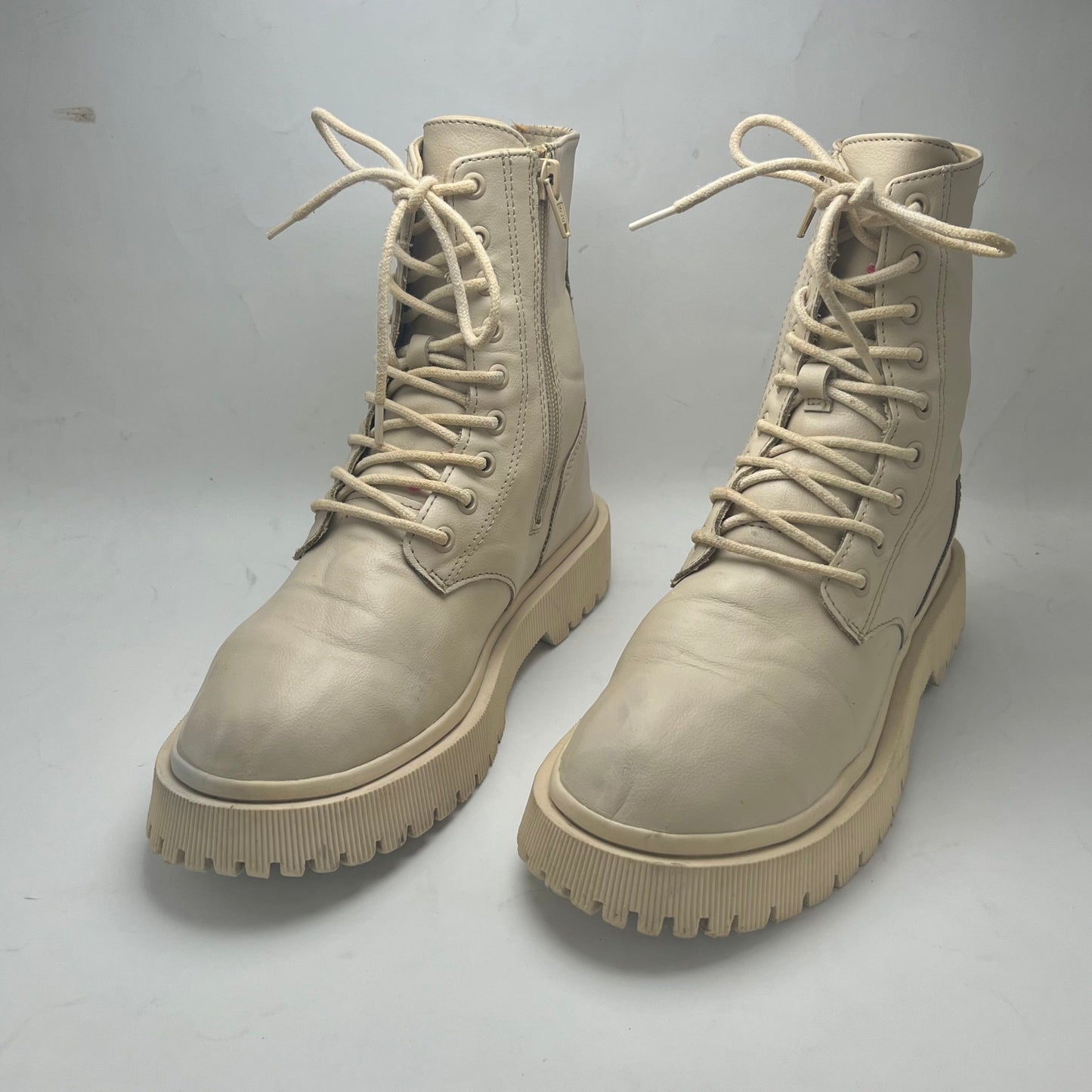 ZARA | Off White Boots | 100% Genuine Leather