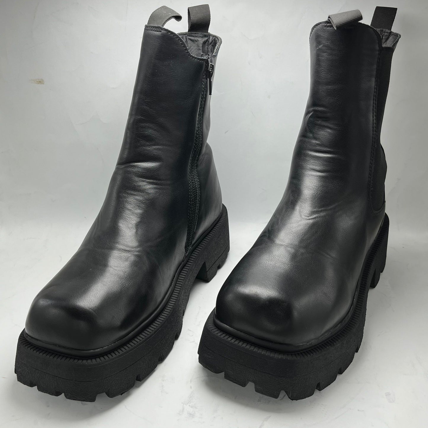 PrettyLittleThing | Black Boots | 100% Genuine Leather