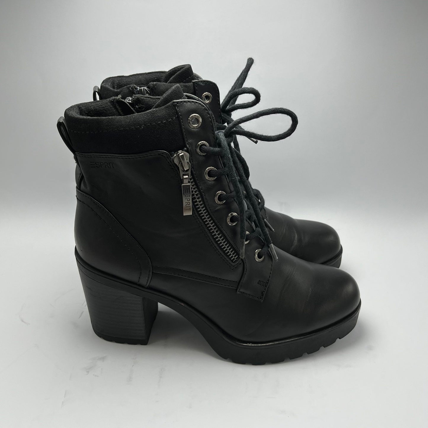 ESPIRIT | Black Boots | 100% Genuine Leather