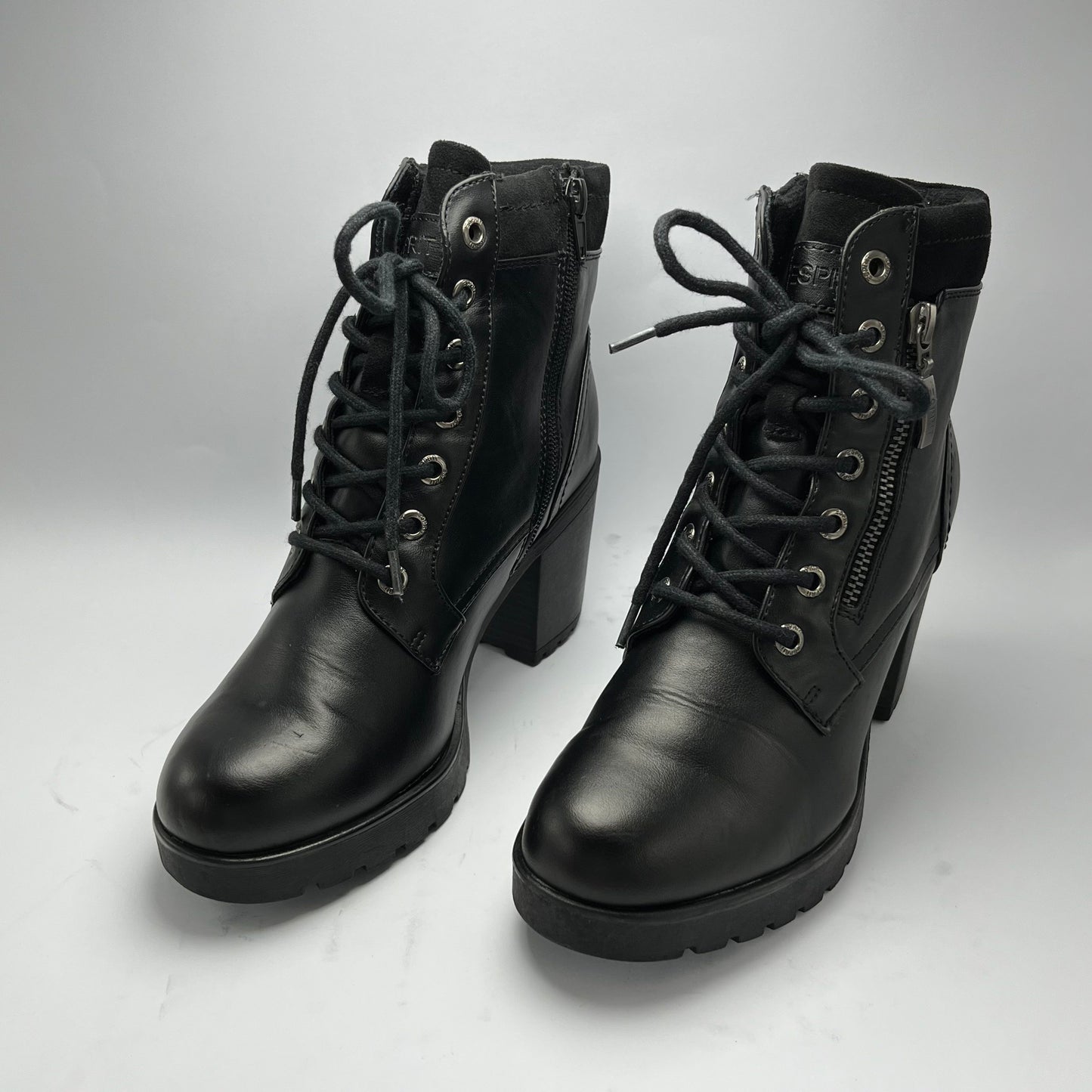 ESPIRIT | Black Boots | 100% Genuine Leather