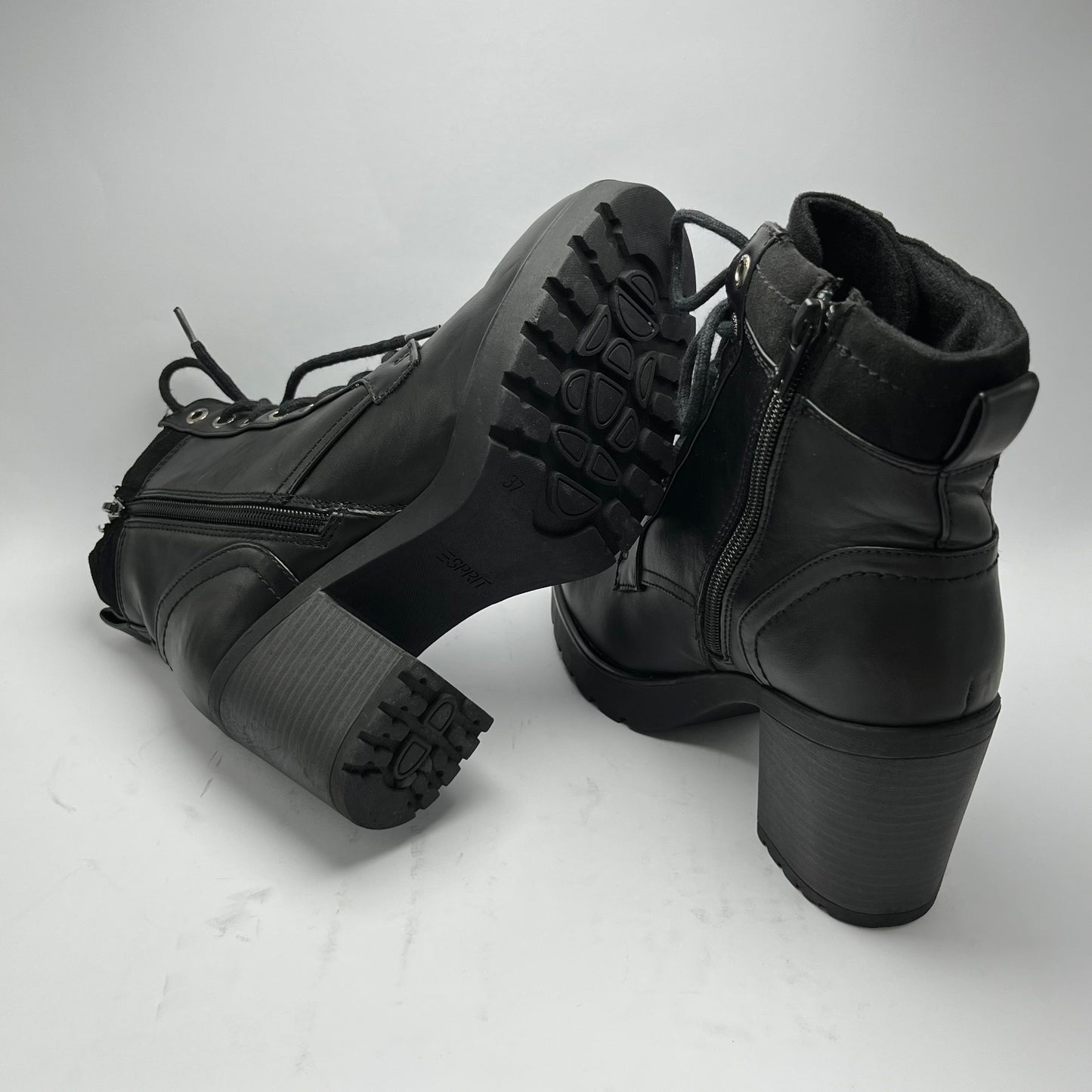 ESPIRIT | Black Boots | 100% Genuine Leather