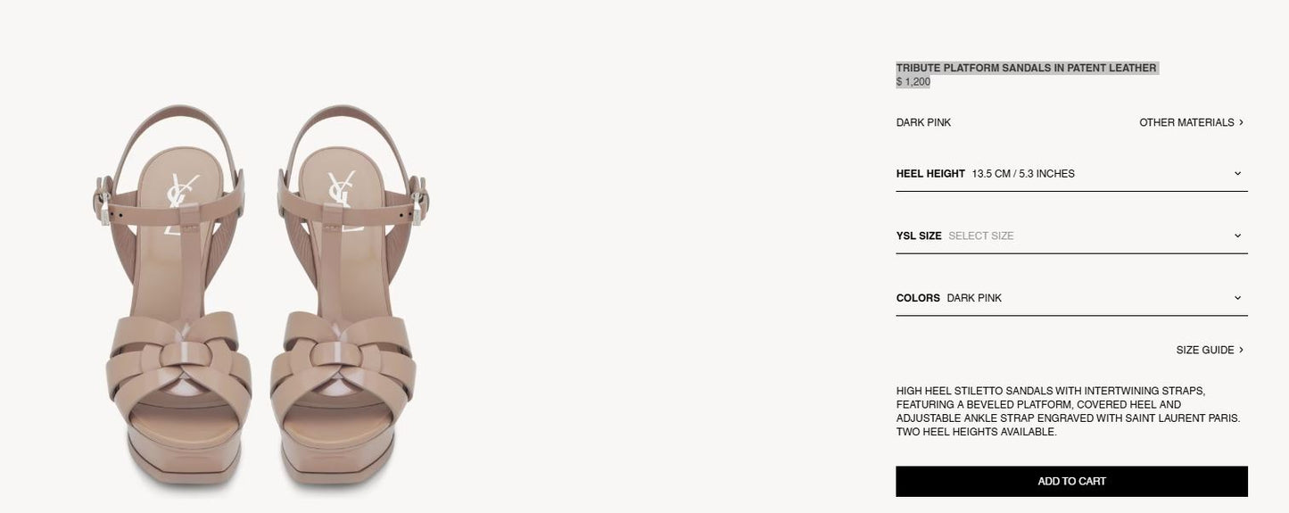 YSL Saint Laurent (Original) | Eur 39