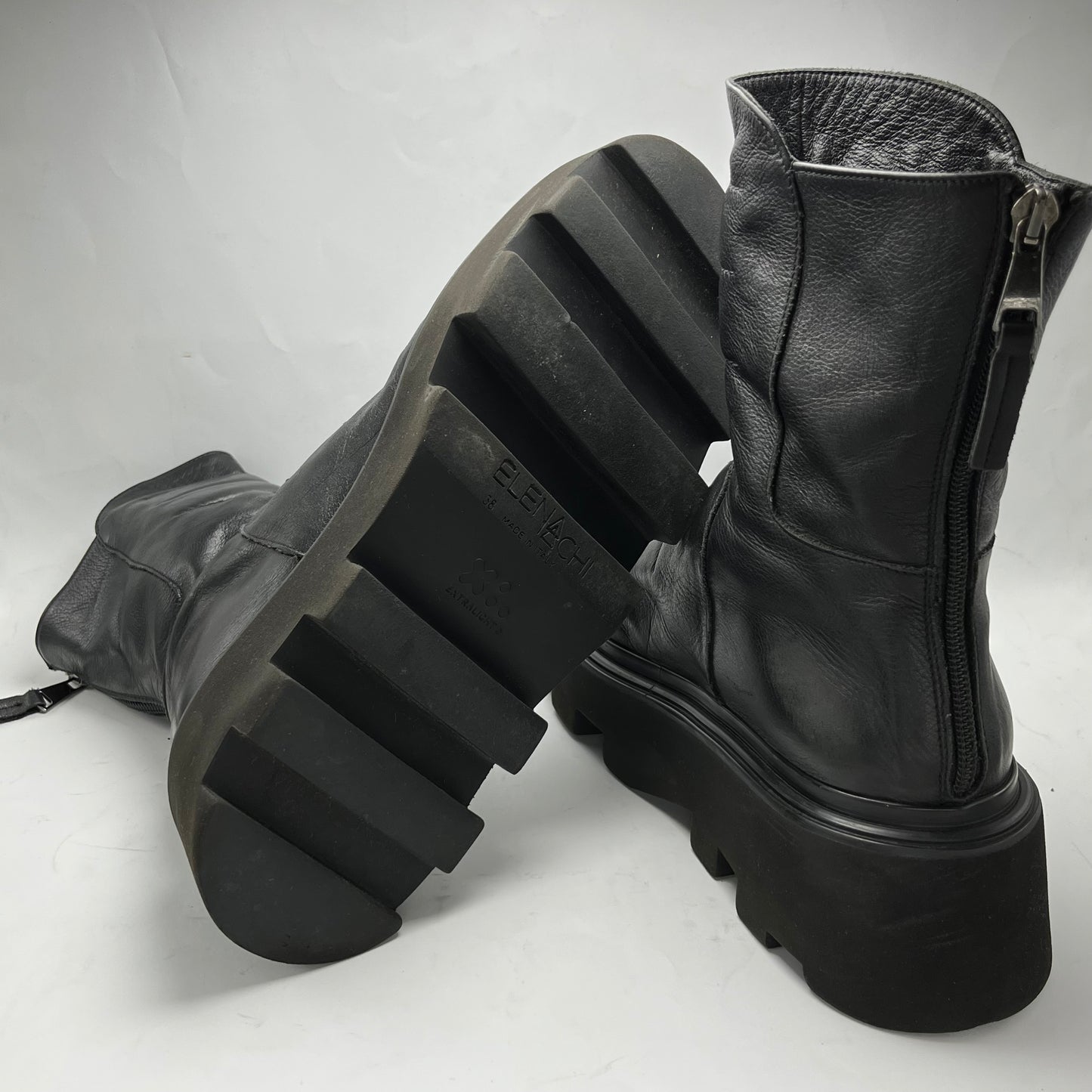 Elena Lachi | Black Boots | 100% Genuine Leather