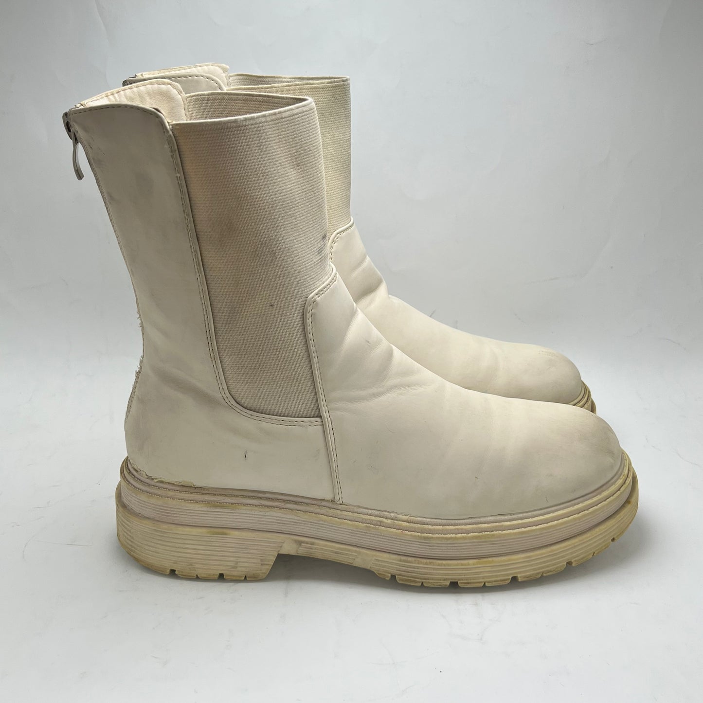 Dame Rose | Off-White Boots | 100% Genuine Leather