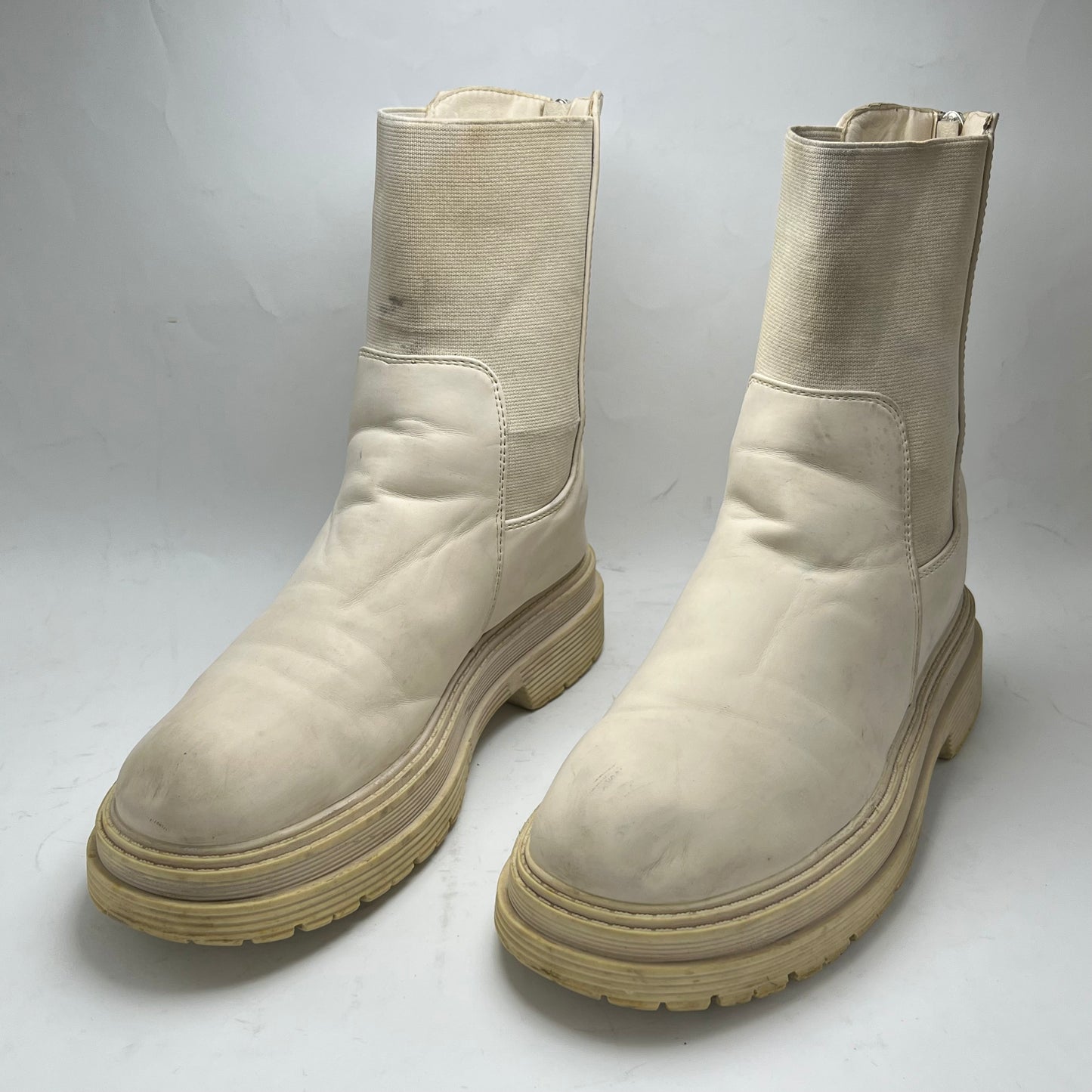 Dame Rose | Off-White Boots | 100% Genuine Leather