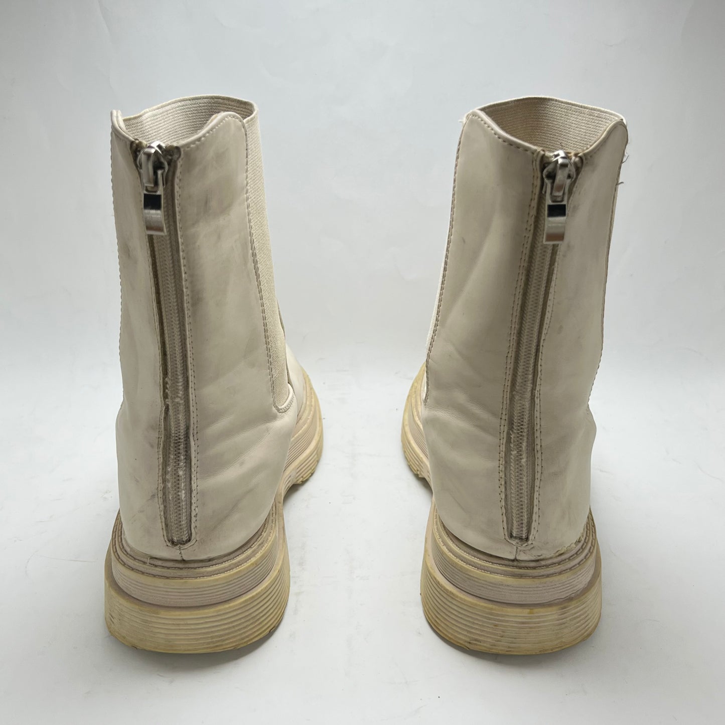 Dame Rose | Off-White Boots | 100% Genuine Leather