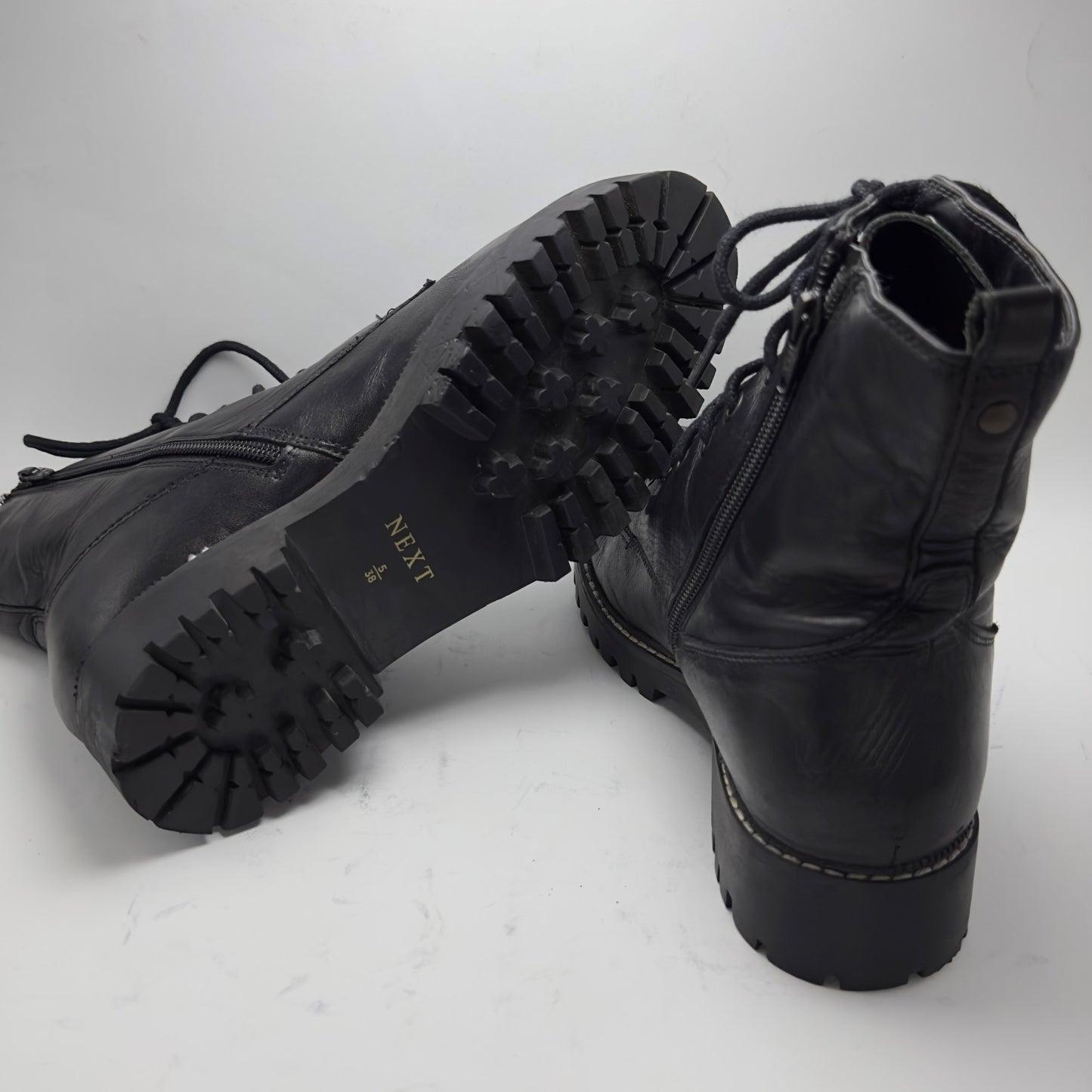 Next | Black Boots | 100% Genuine Leather