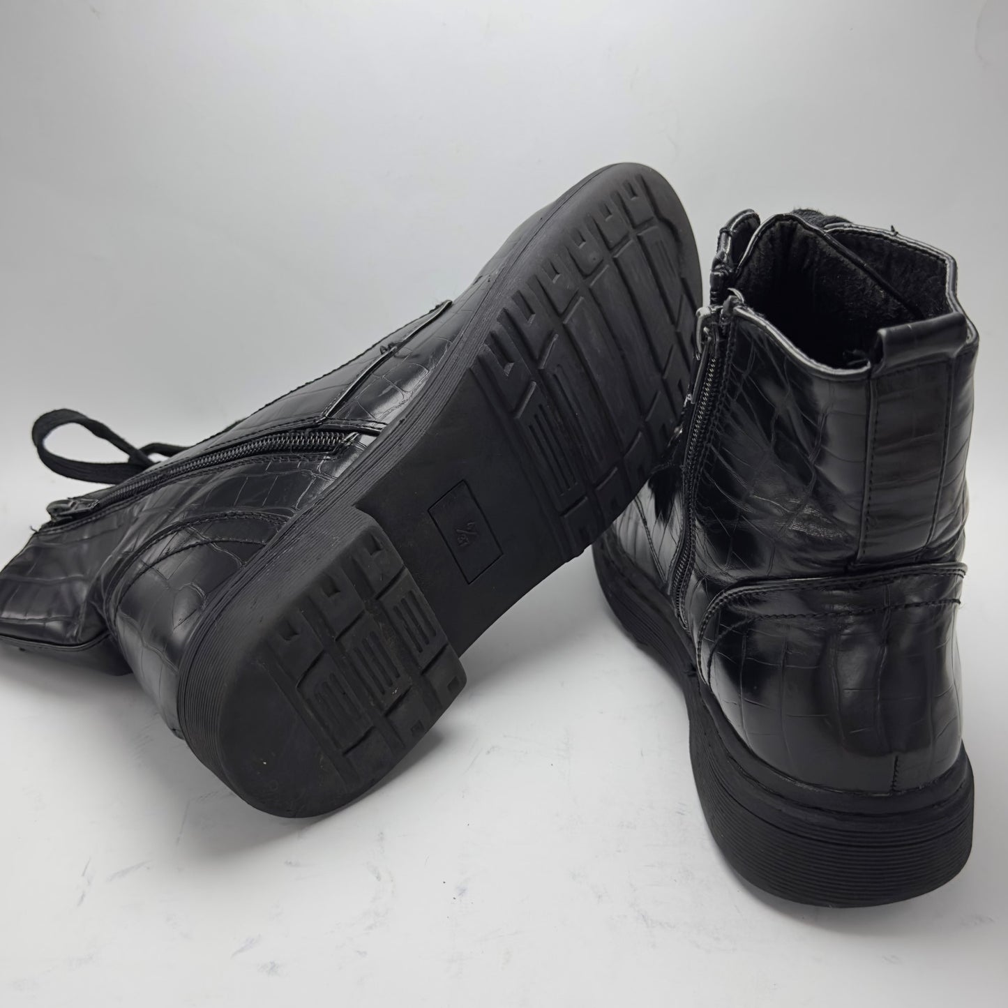 European Brand | Black Boots | 100% Genuine Leather