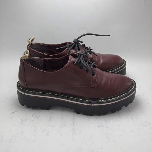 Stradivarius | Maroon Boots | 100% Genuine Leather